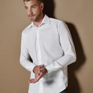 Kustom Kit Slim Fit Business Shirt LS