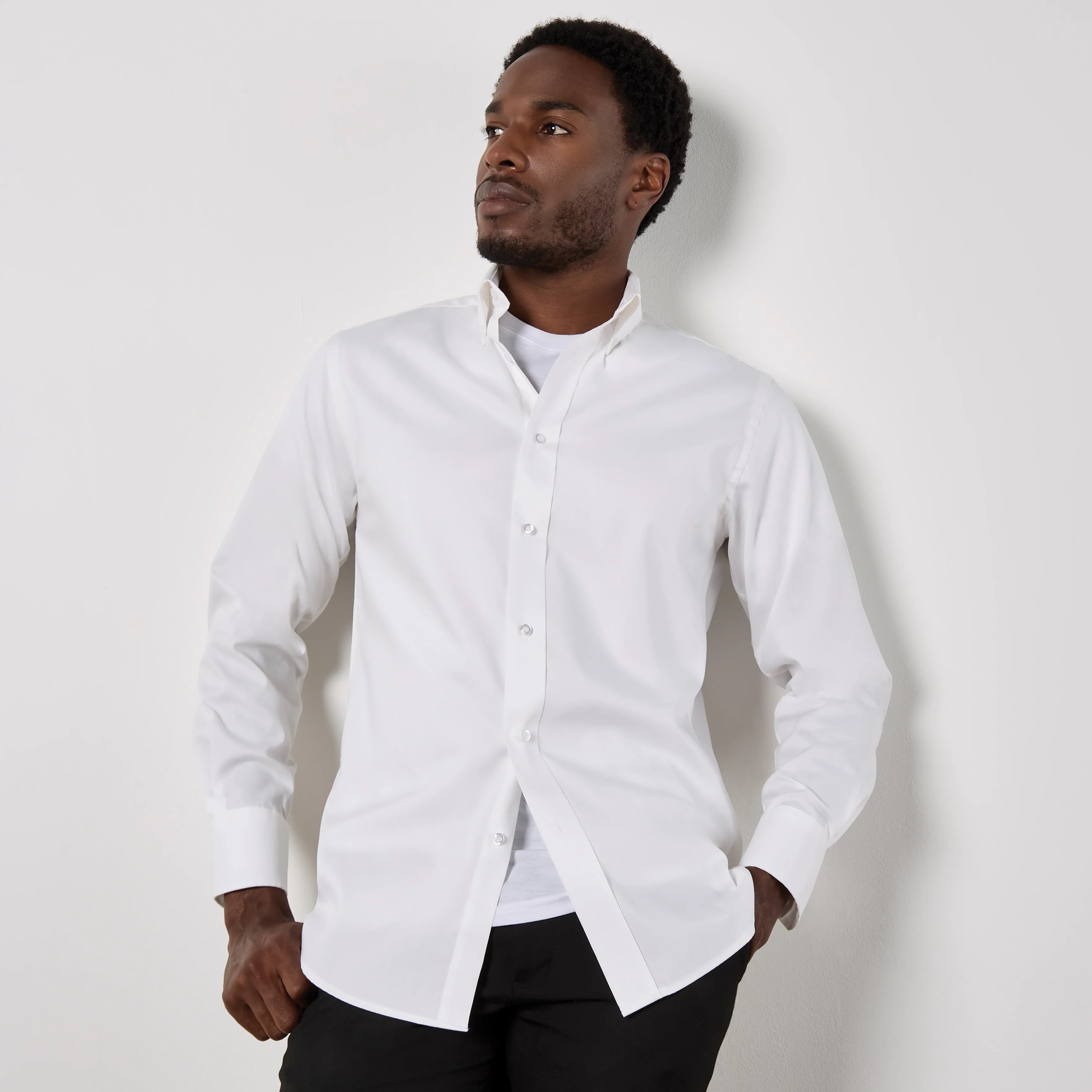 Kustom Kit Tailored Fit Premium Oxford Shirt