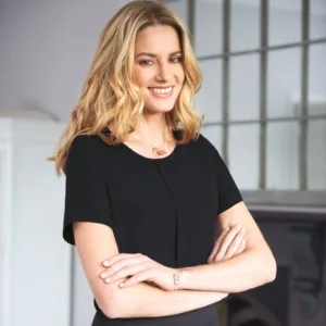 BROOK TAVERNER Blouse in Chinese crêpe VERONA