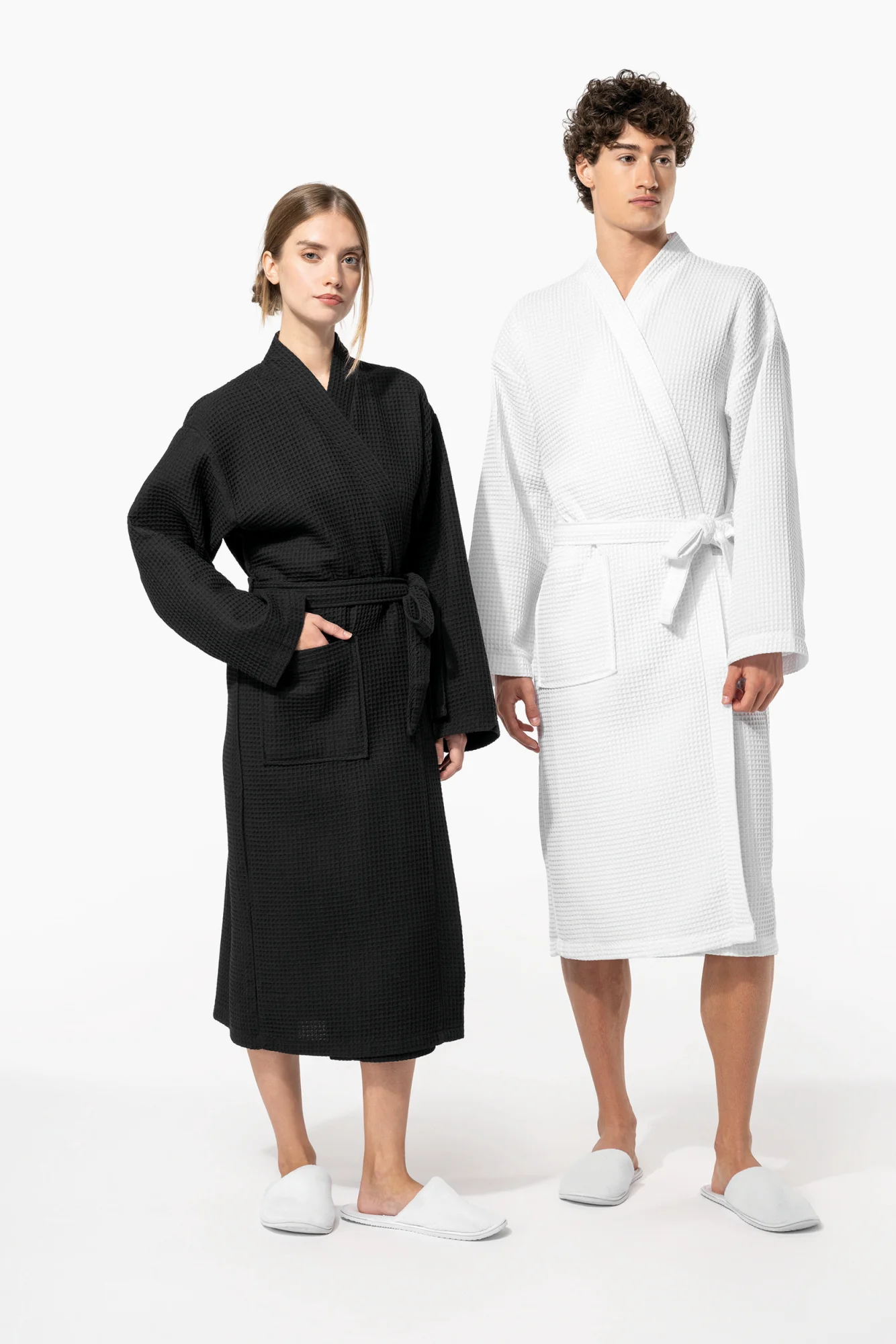 Kariban Kimono Badjas Honinggraatstructuur