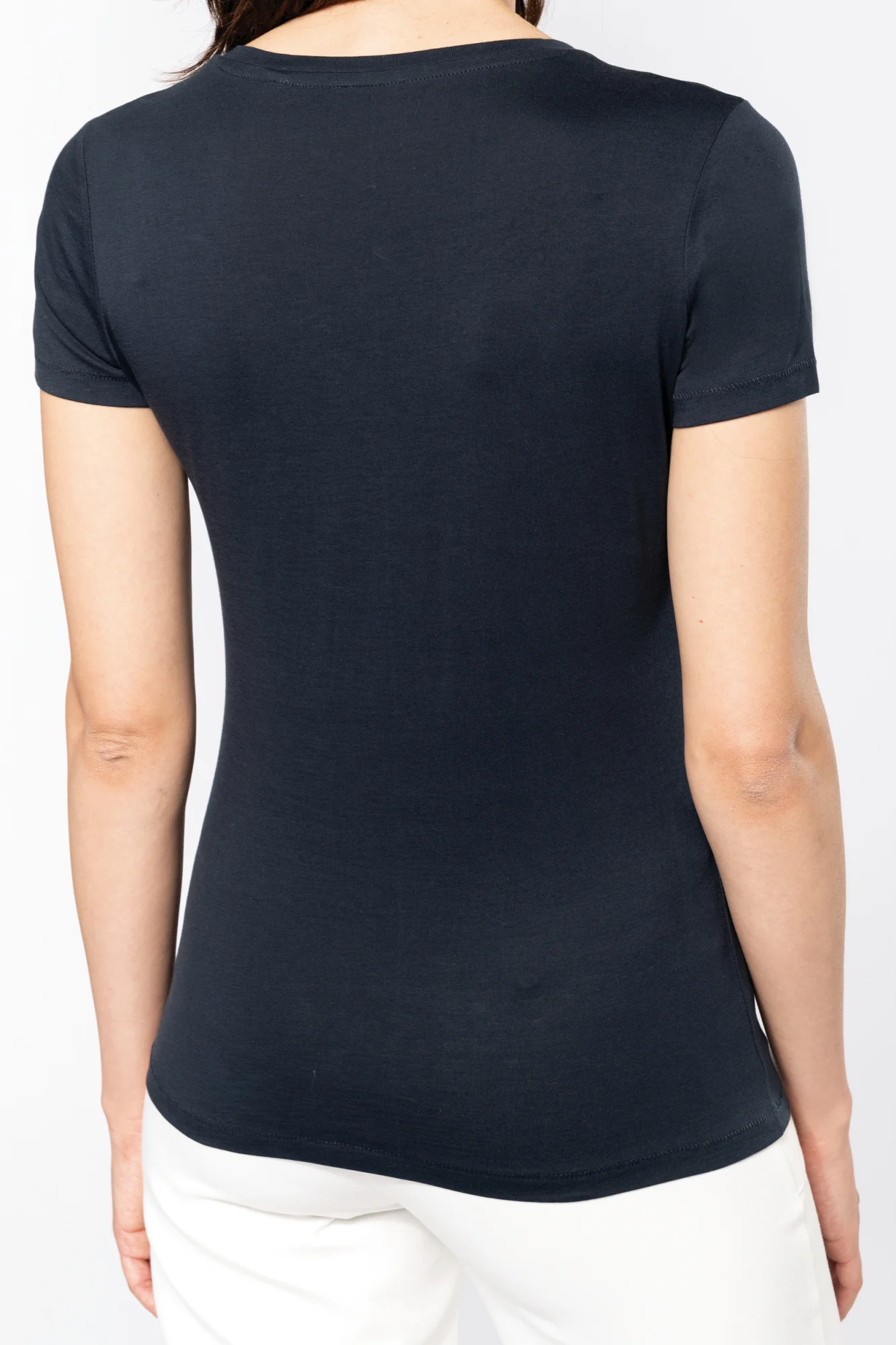Kariban Dames-T-shirt Supima® V-hals korte mouwen