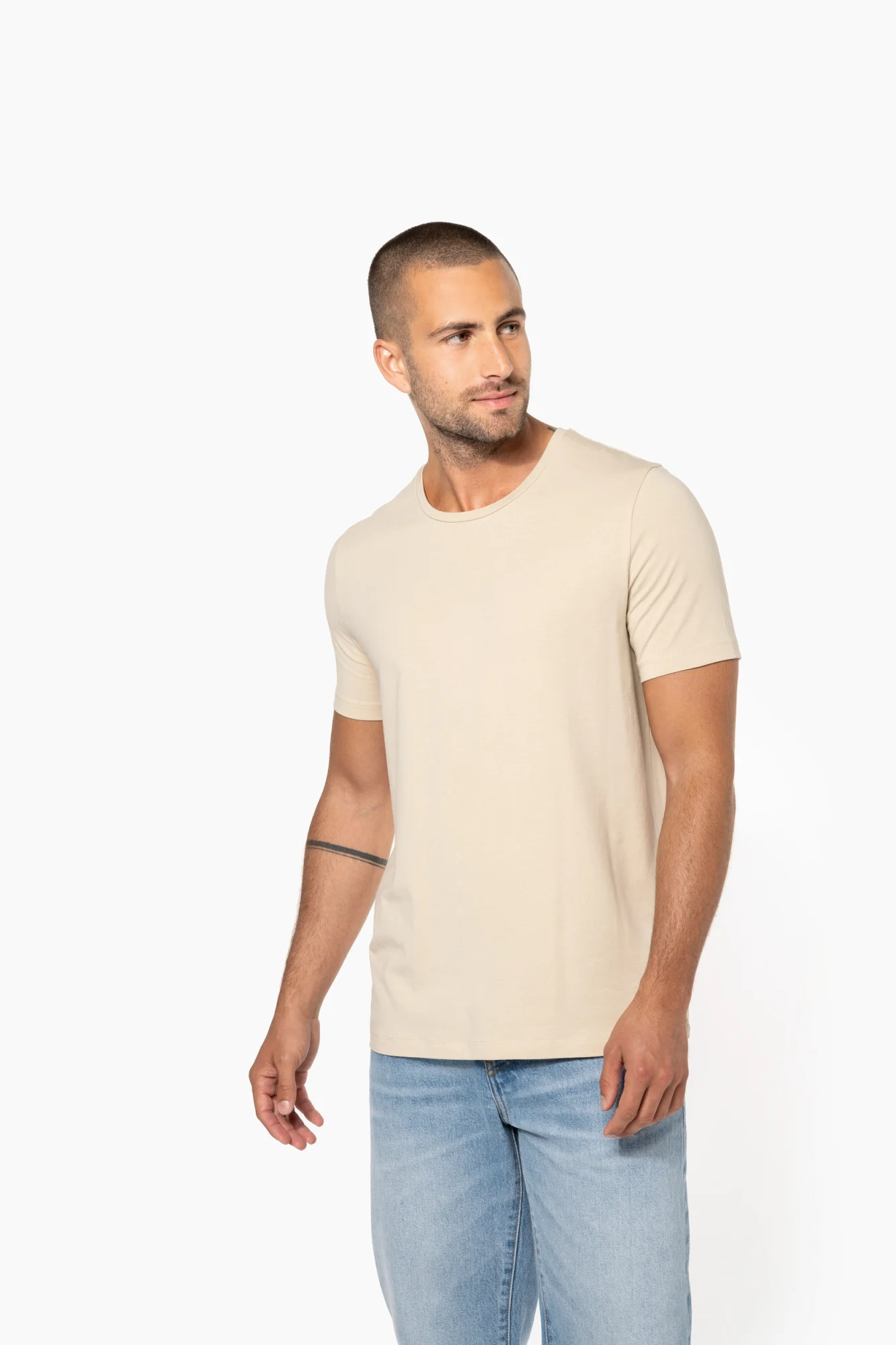 Kariban T-shirt ronde hals korte mouwen