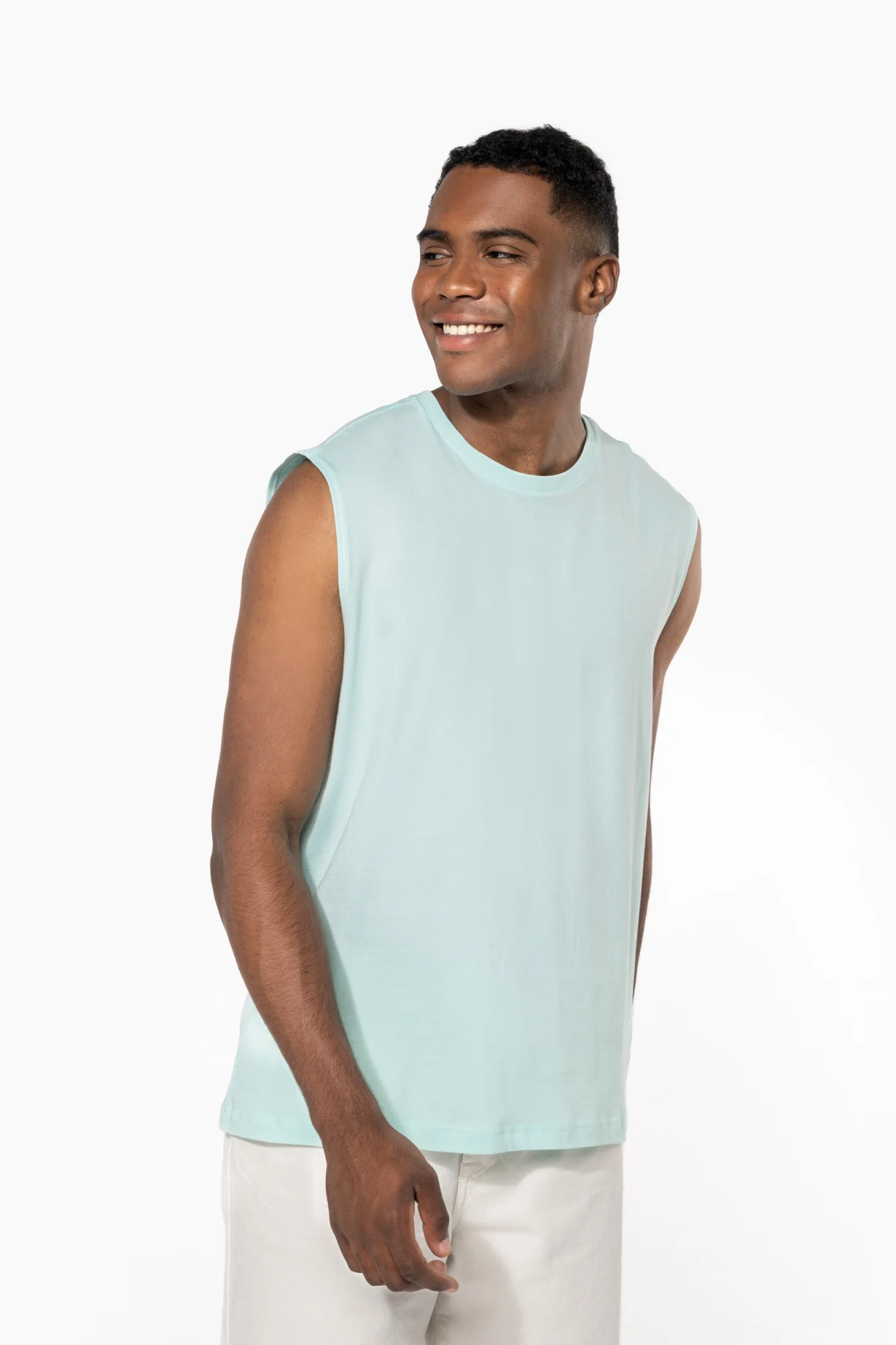Kariban Mouwloos heren T-shirt Bio 150 IC