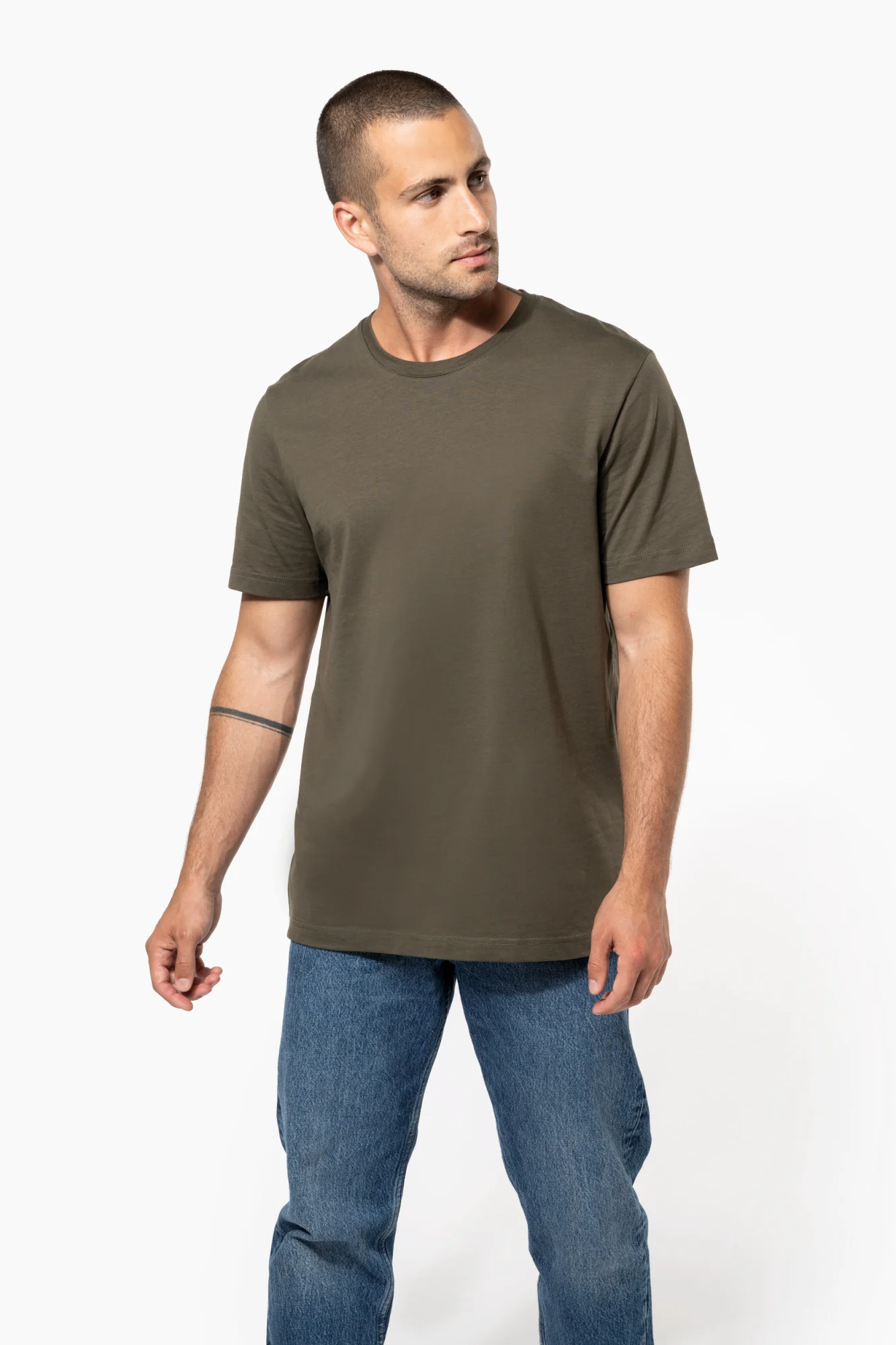 Kariban T-shirt ronde hals korte mouwen