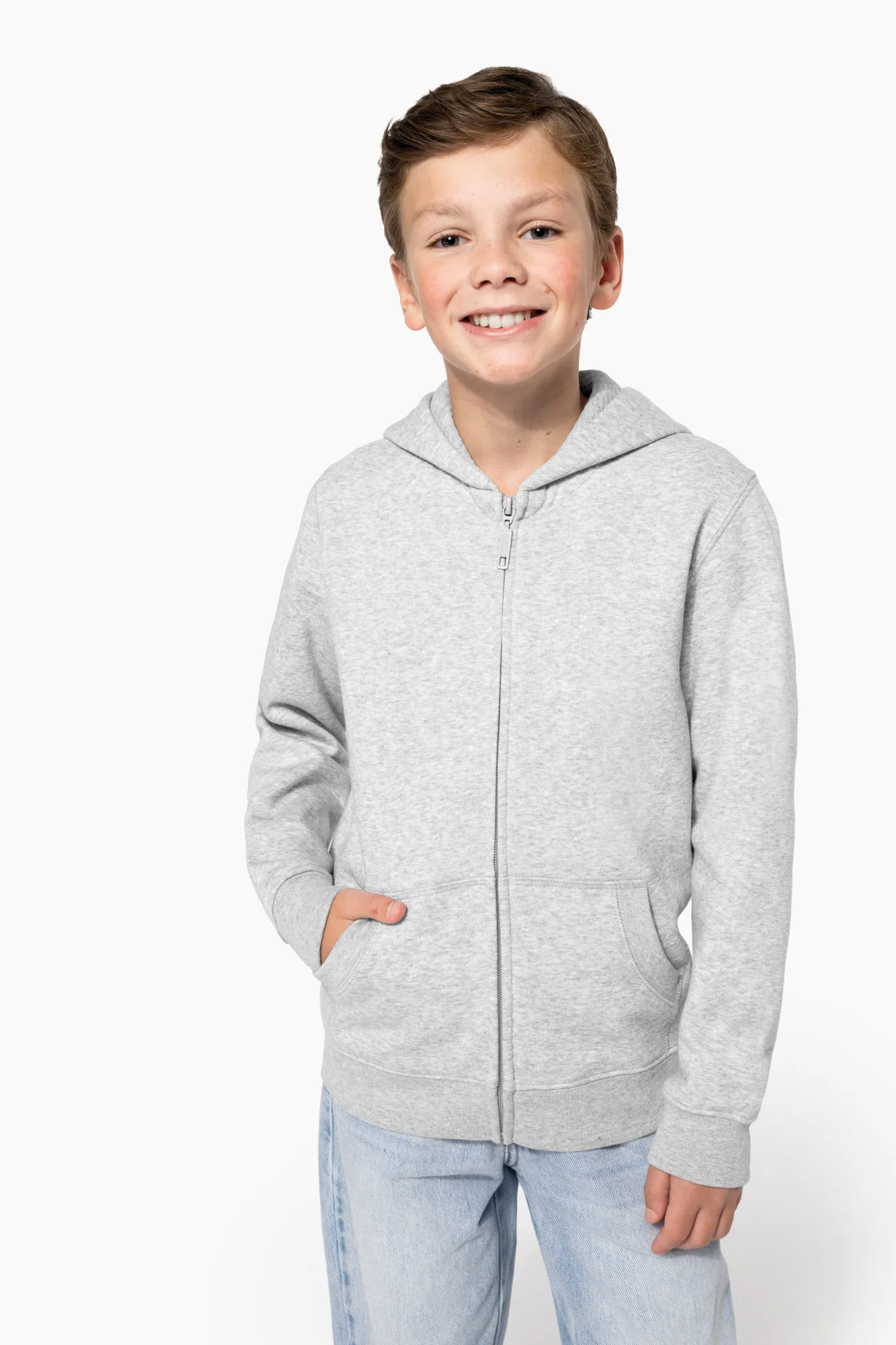 Kariban Gerecycled sweatvest met capuchon