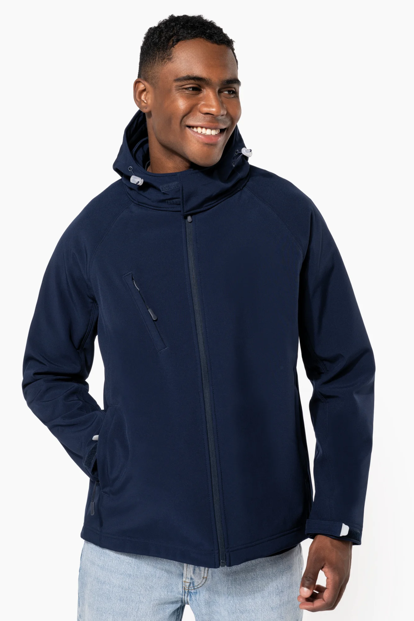 Kariban Heren softshell jas met afneembare capuchon