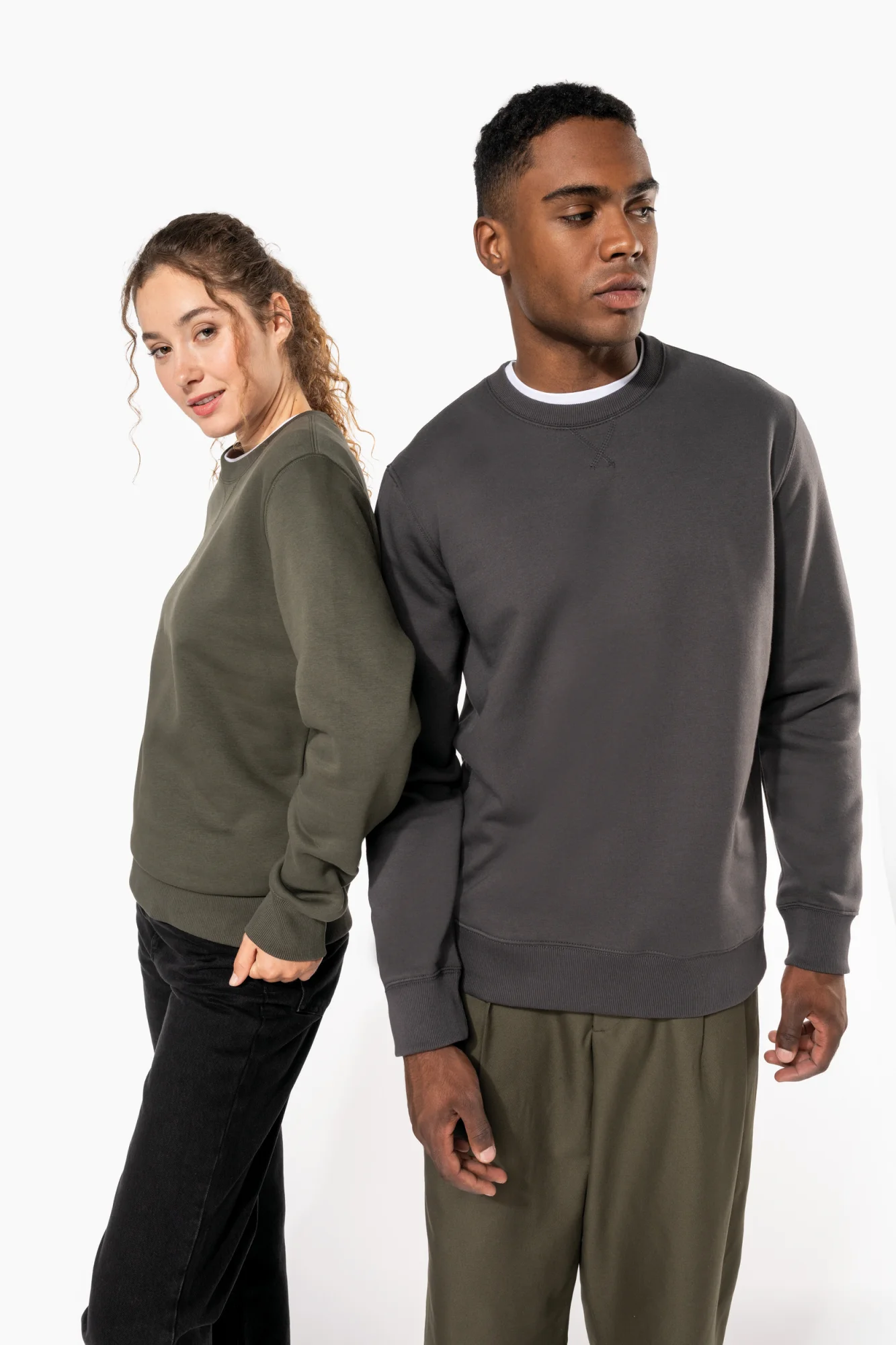 Kariban Sweater met ronde hals