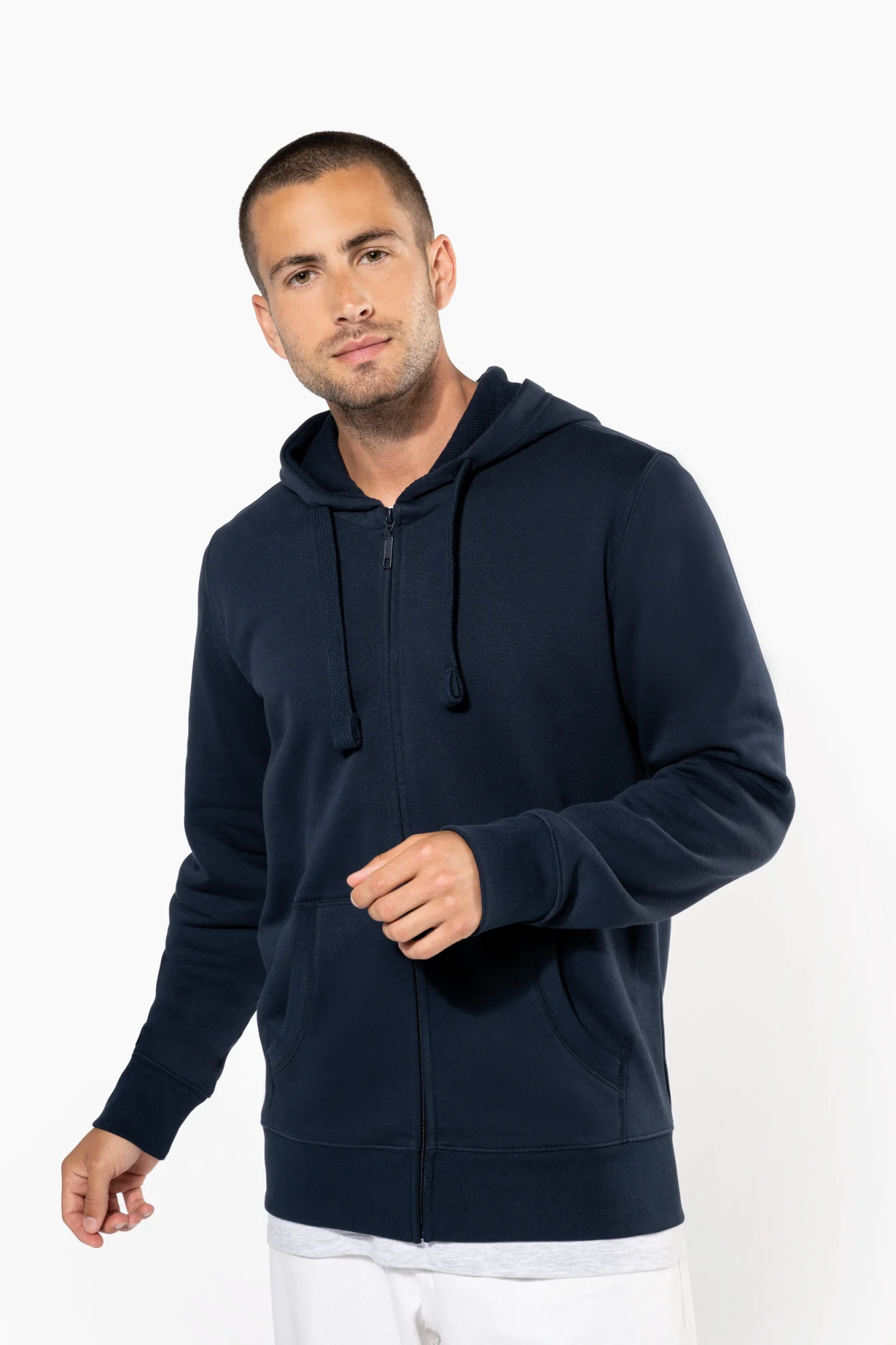 Kariban Hooded Sweater Met Rits