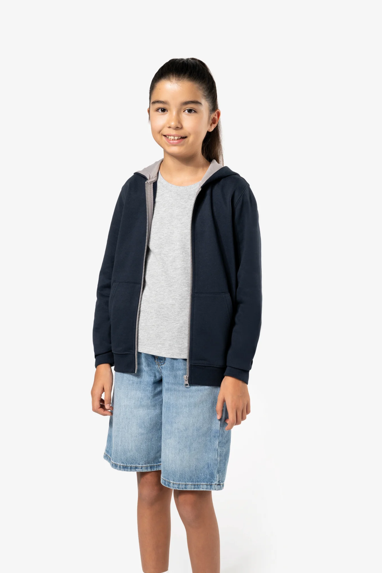 Kariban Kindersweatvest met capuchon