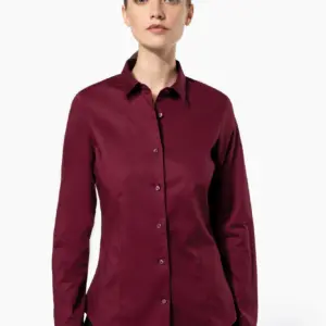 Kariban Dames stretch blouse lange mouwen