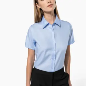 Kariban Dames non-iron blouse korte mouwen