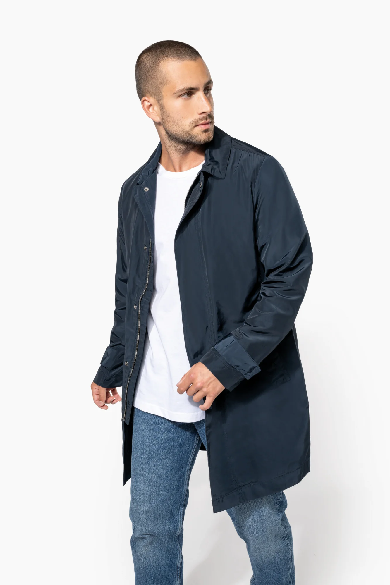 Kariban Lichte trenchcoat heren