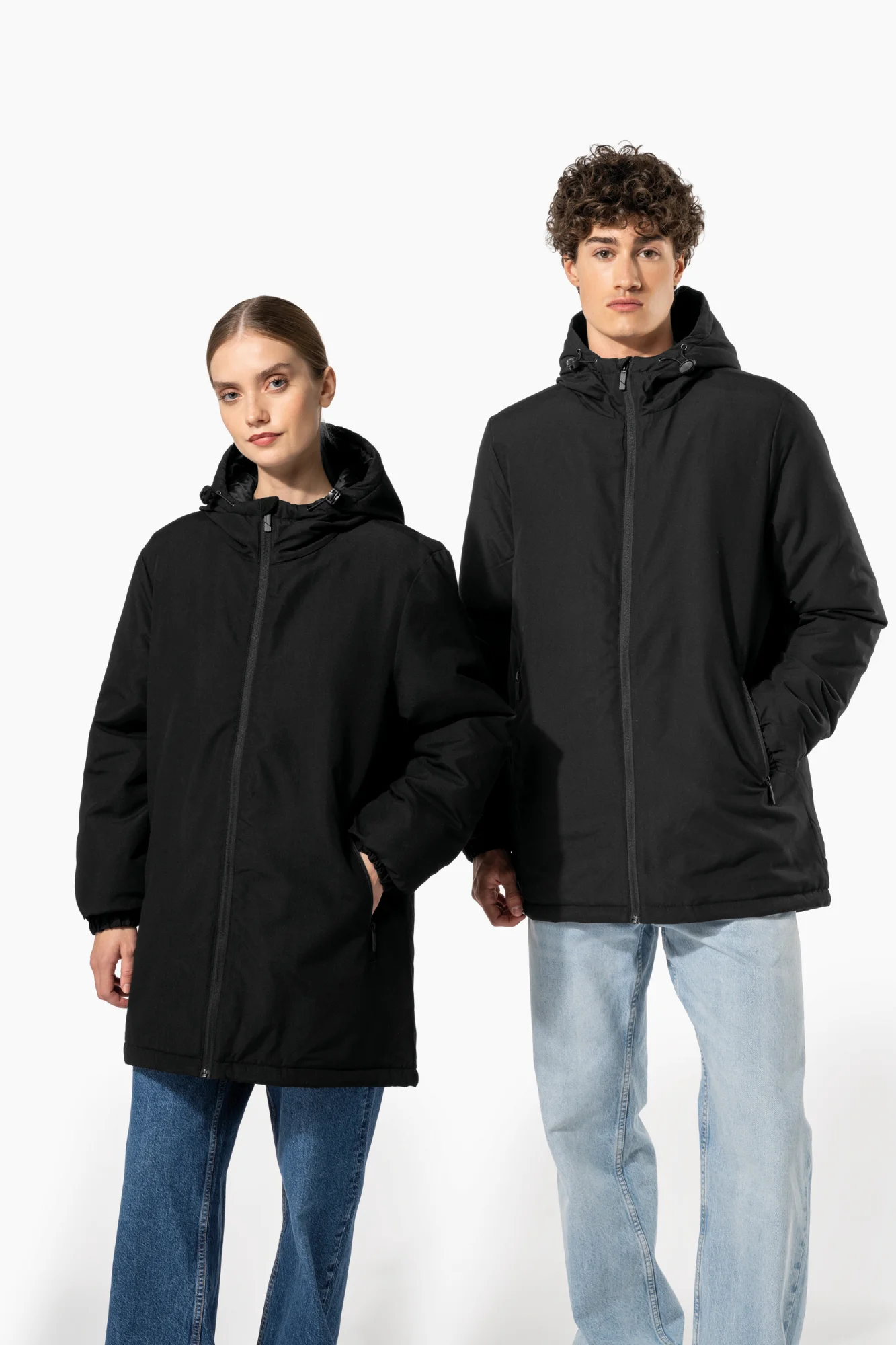 Kariban Unisex gerecyclede parka met capuchon