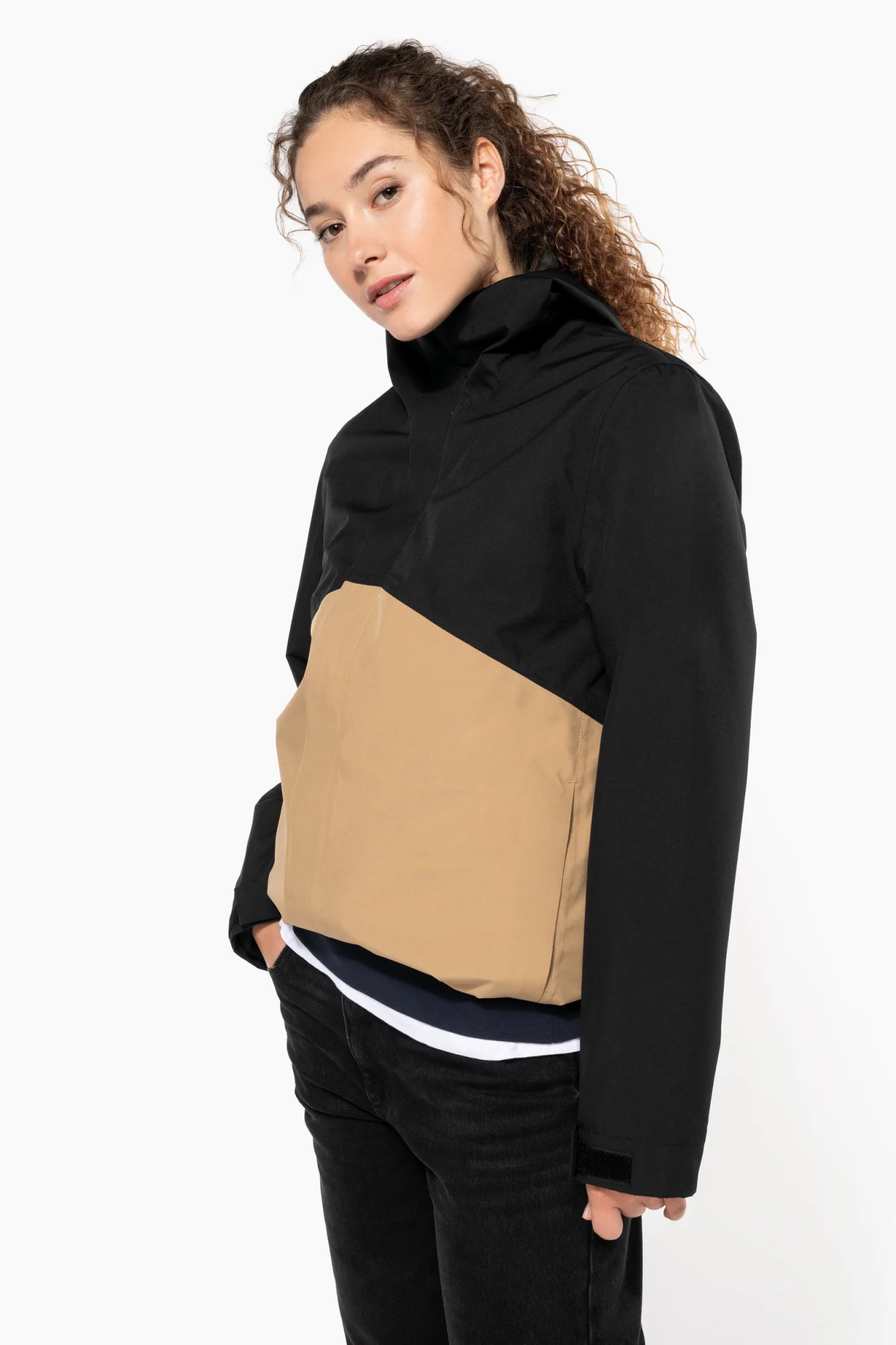 Kariban 3-in-1 regenparka met capuchon in twee kleuren uniseks