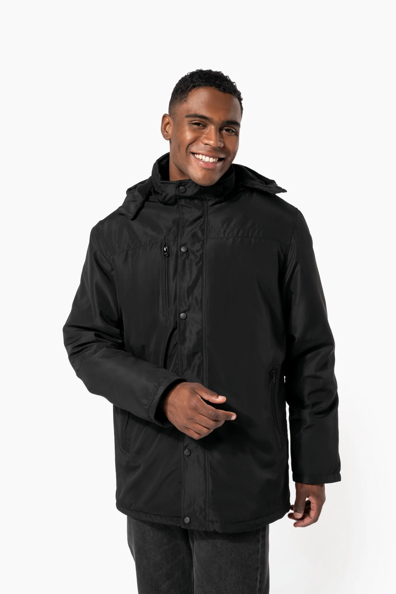Kariban Parka met afneembare capuchon