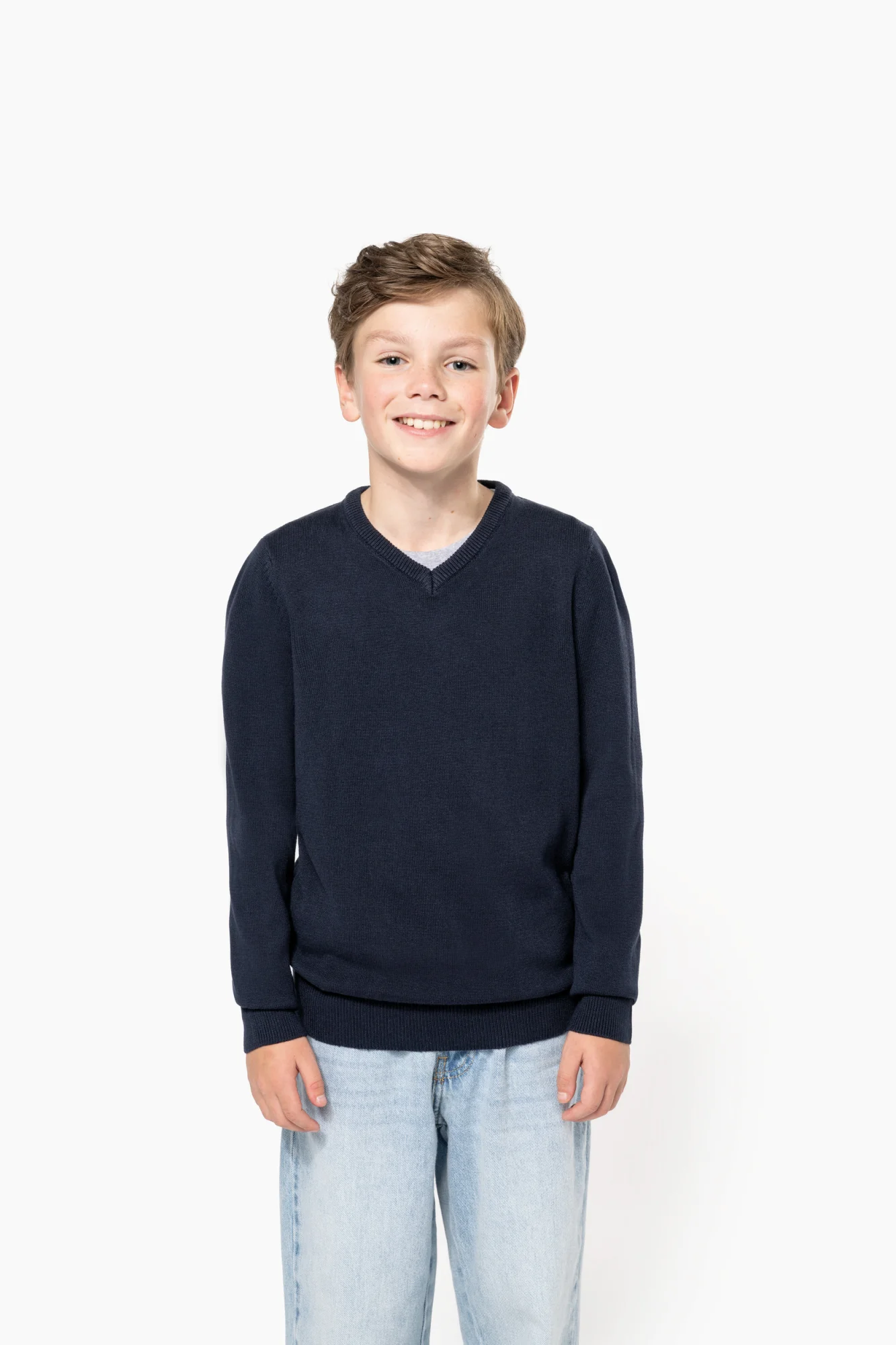 Kariban Trui met V-hals kind