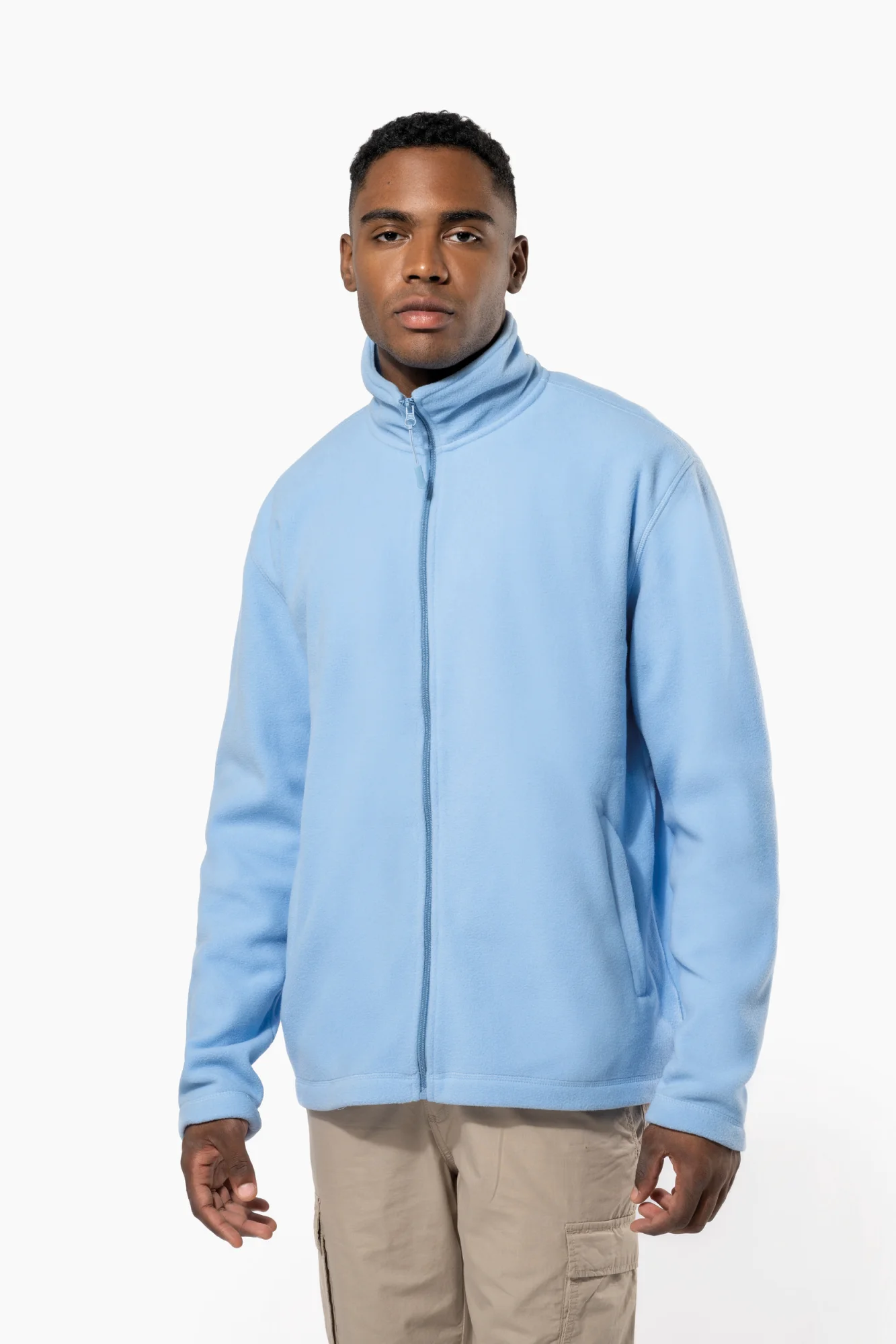 Kariban Microfleece met rits heren