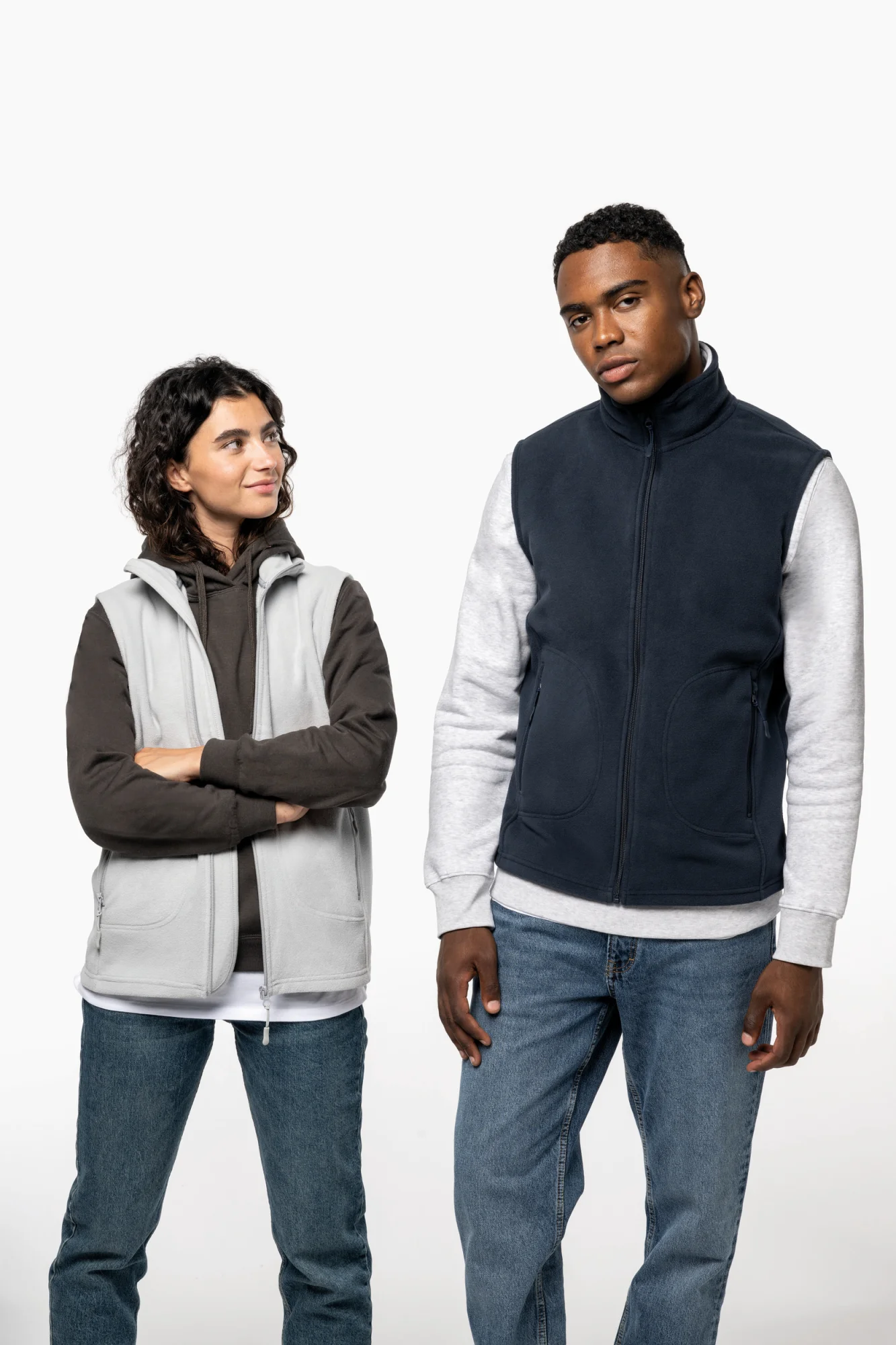 Kariban Ecologische uniseks bodywarmer van microfleece