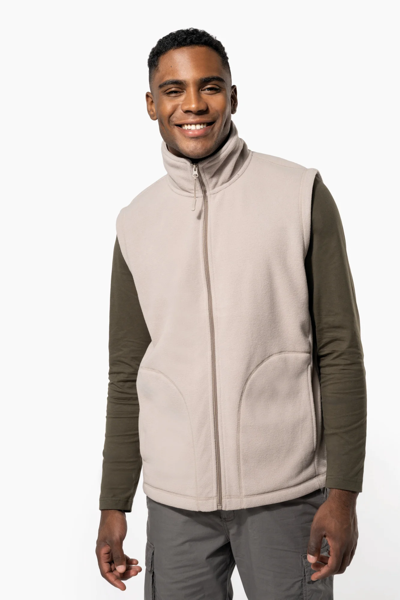 Kariban Bodywarmer van microfleece heren