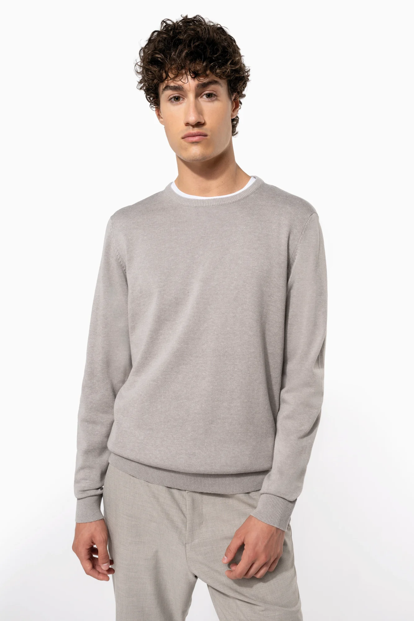 Kariban Herenpullover met ronde hals