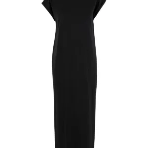 Women’s long extended shoulder dress