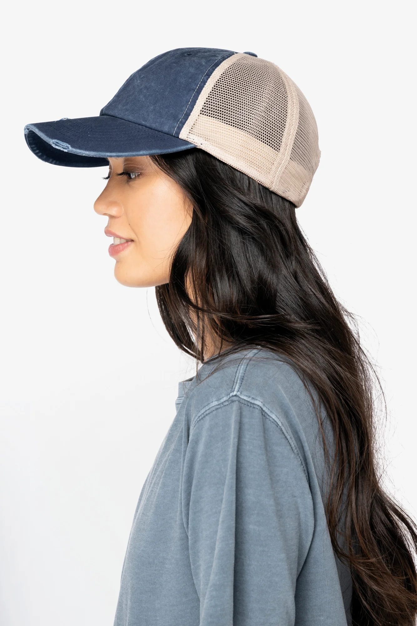 Native Spirit Ecologische uniseks truckerpet met verwassen look