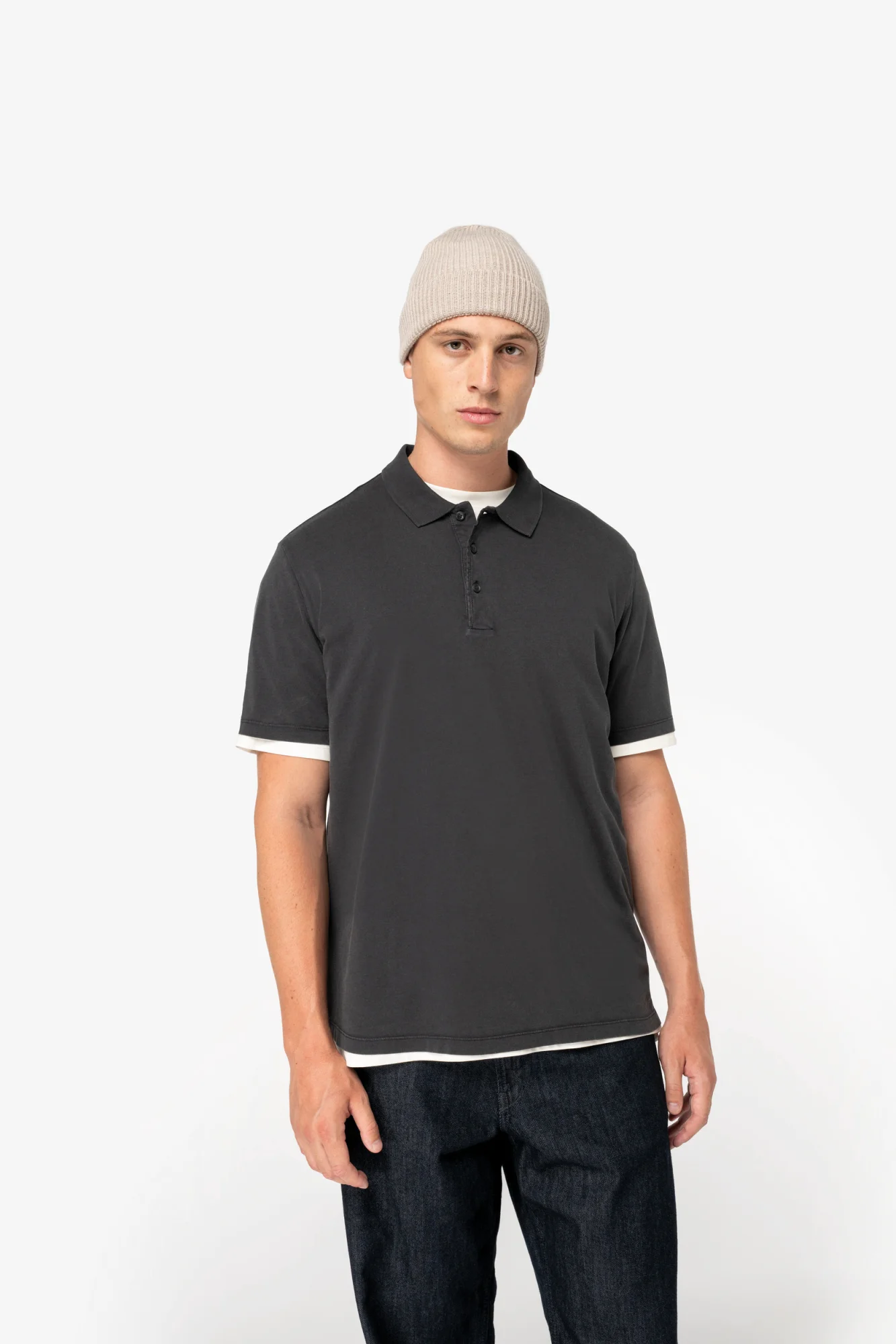 Native Spirit Ecologische verwassen herenpolo van jersey
