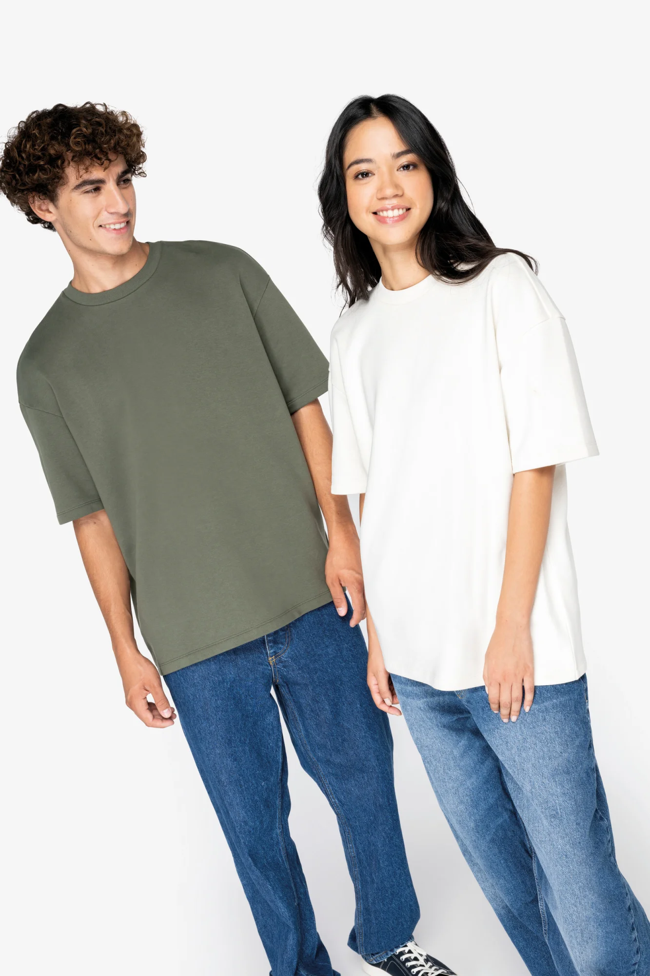 Native Spirit Ecologisch oversized uniseks T-shirt French Terry