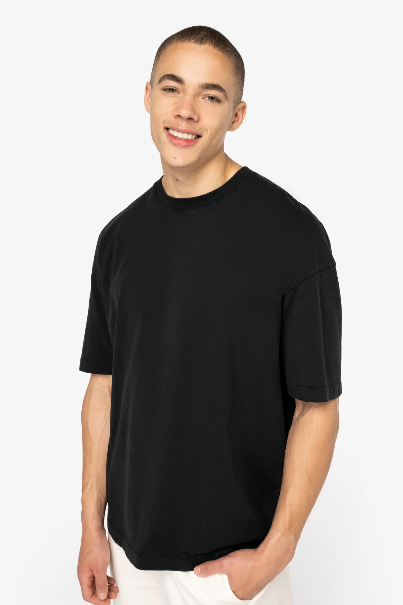Native Spirit Ecologisch oversized verwassen heren T-shirt