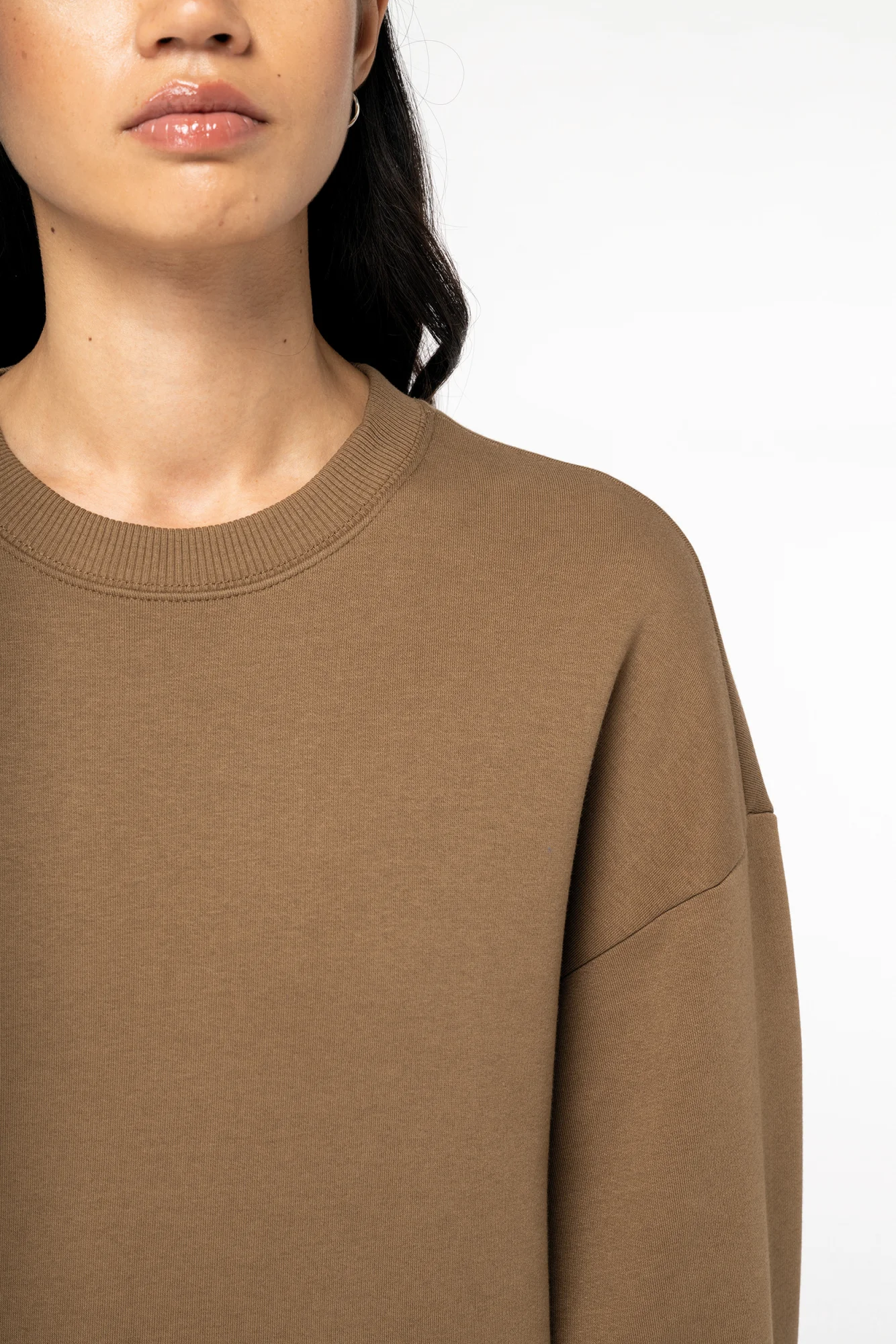 Native Spirit Ecologische oversized uniseks sweater met ronde hals