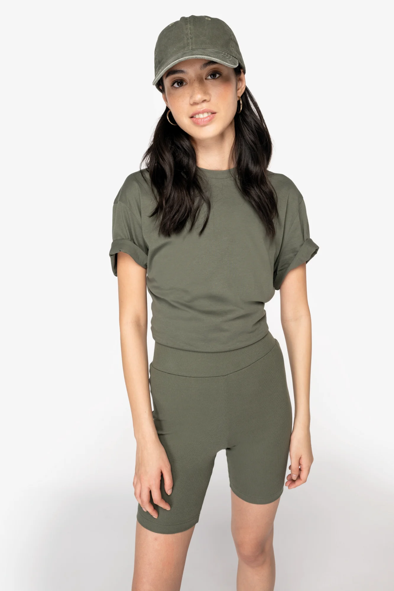 Native Spirit Ecologische geribde damesshort