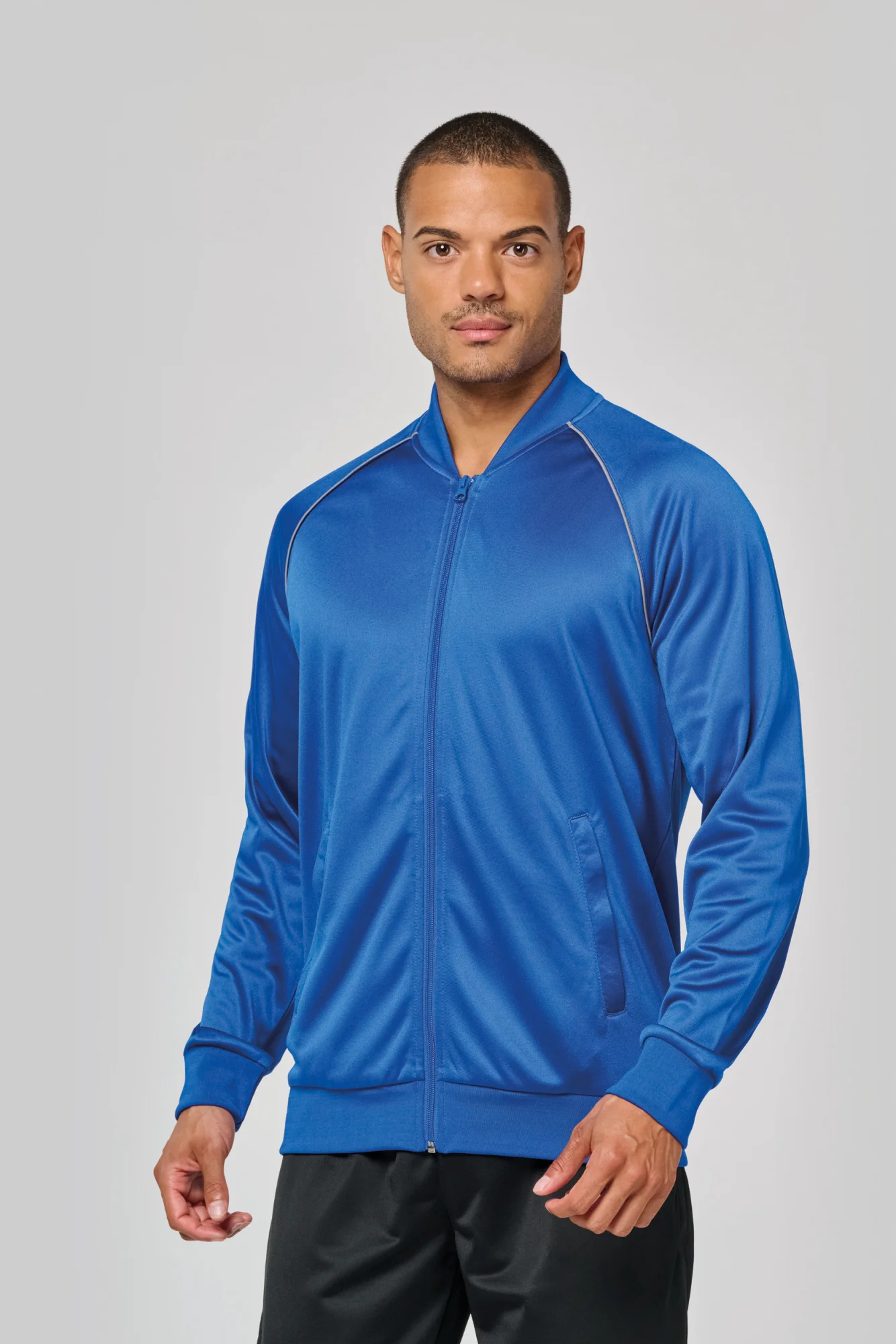 PROACT® Unisex trainingsjasje met rits en biesje