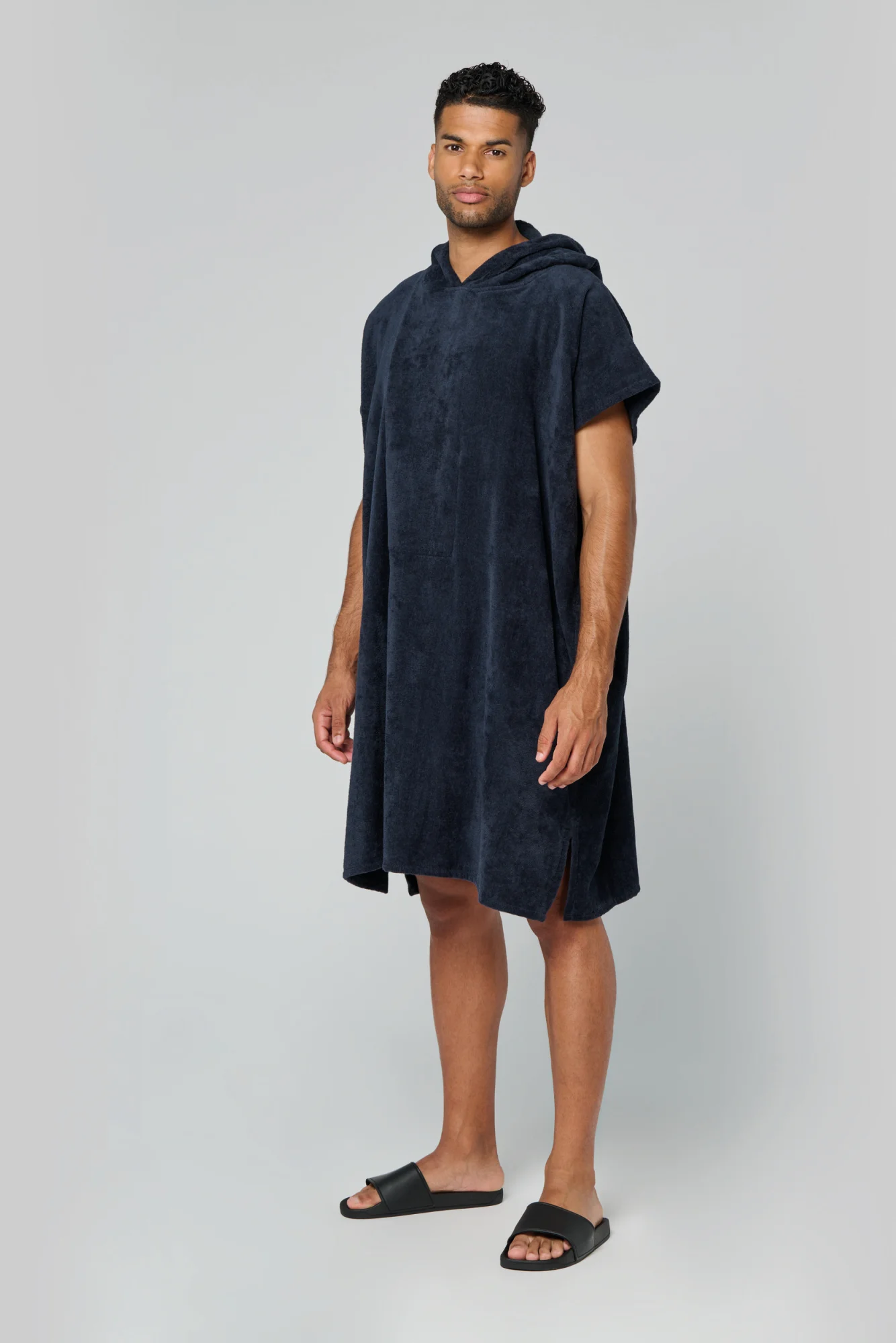PROACT® Uniseks poncho met capuchon van badstof