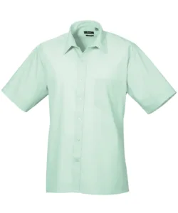 Short sleeve poplin shirt