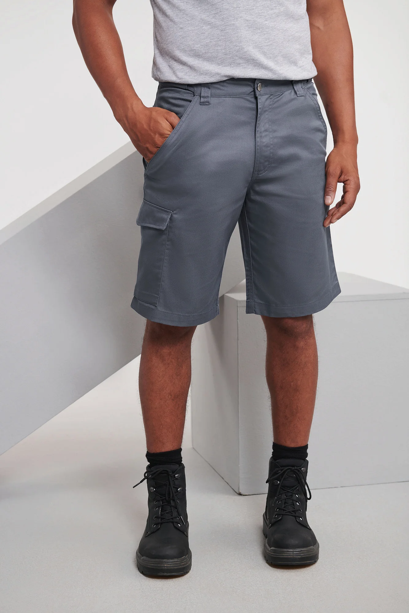 Russell Polykatoenen Twill bermuda