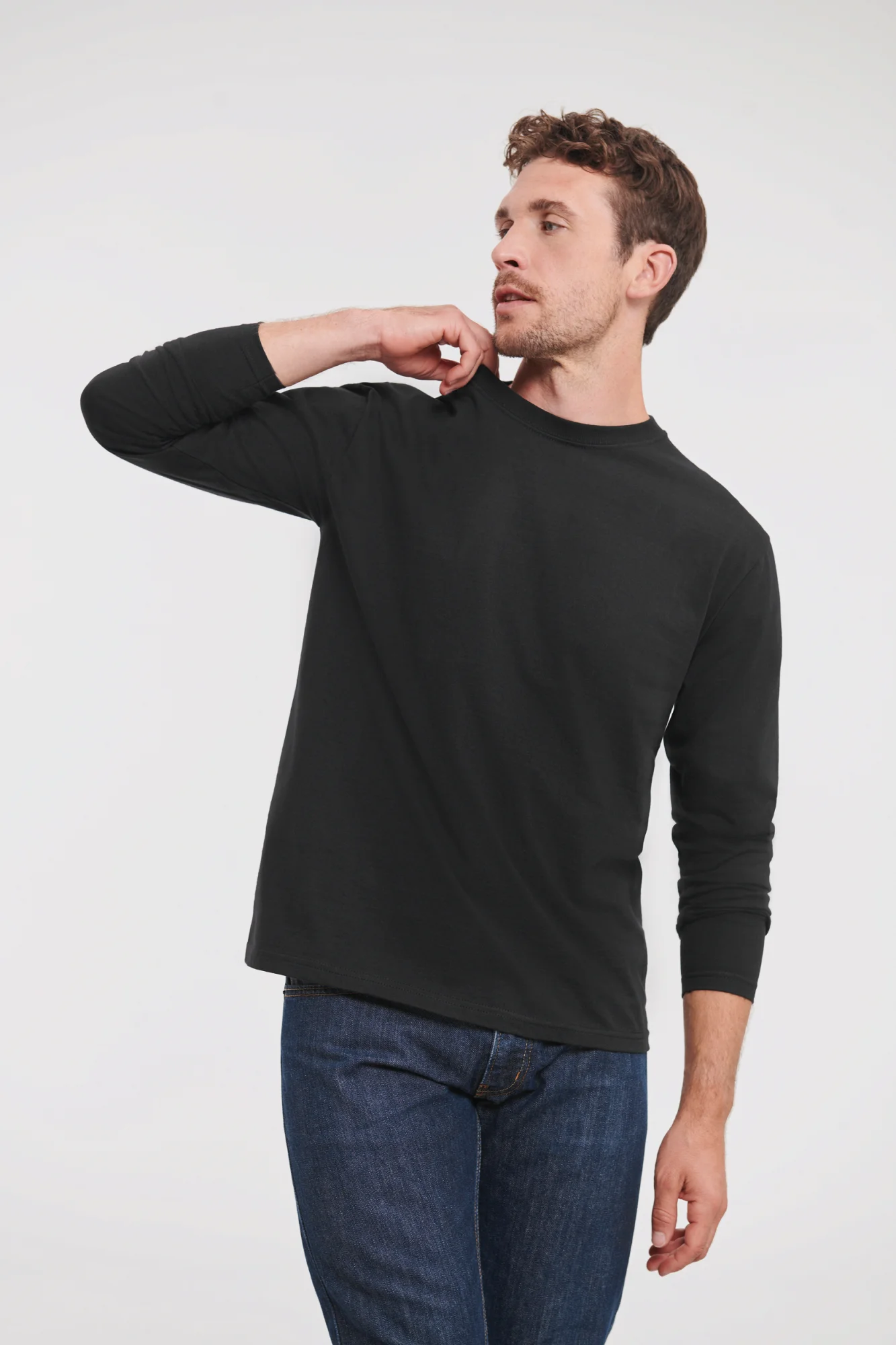 Russell T-shirt Classic met lange mouwen