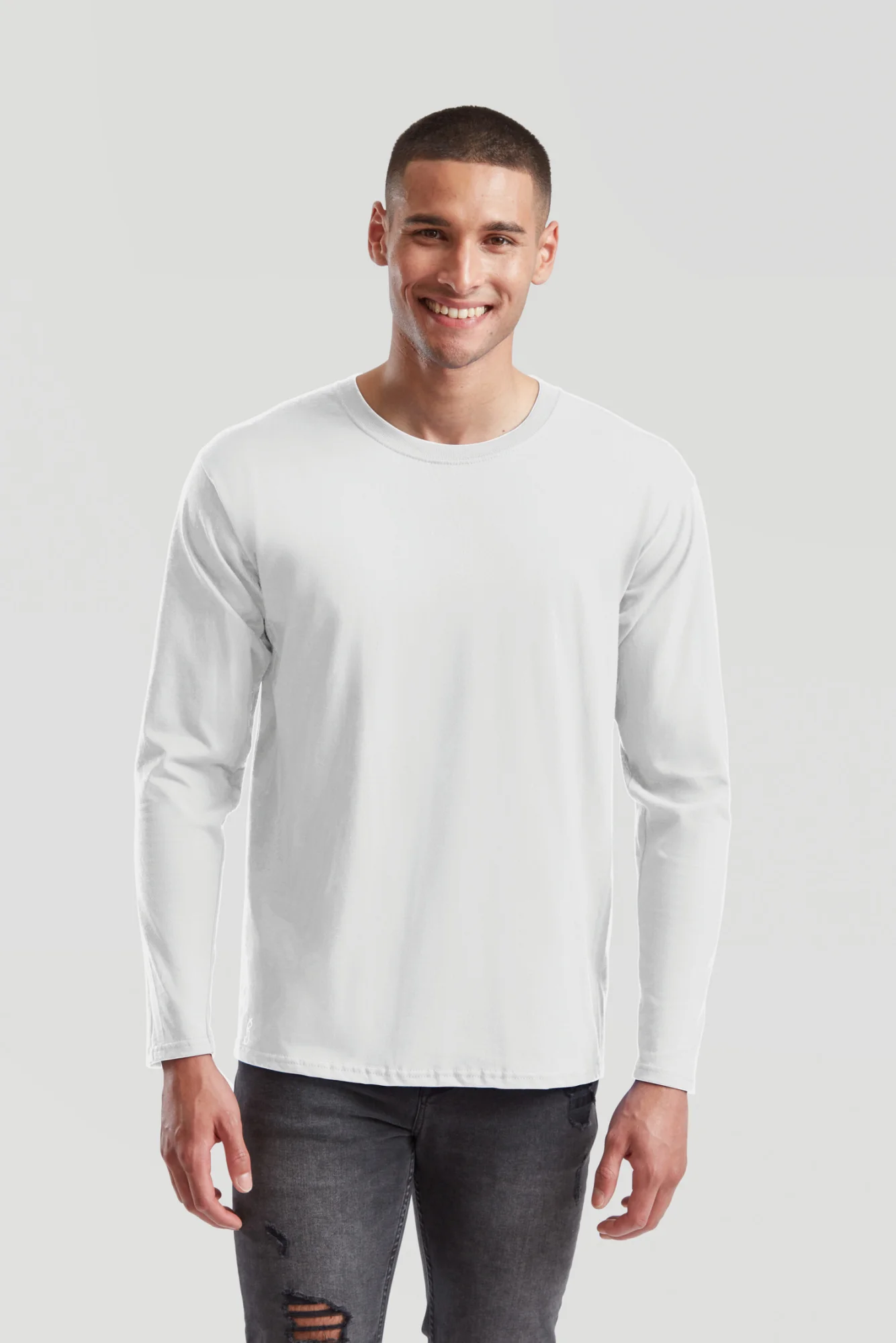 Fruit of the Loom T-shirt Iconic 195 met lange mouwen