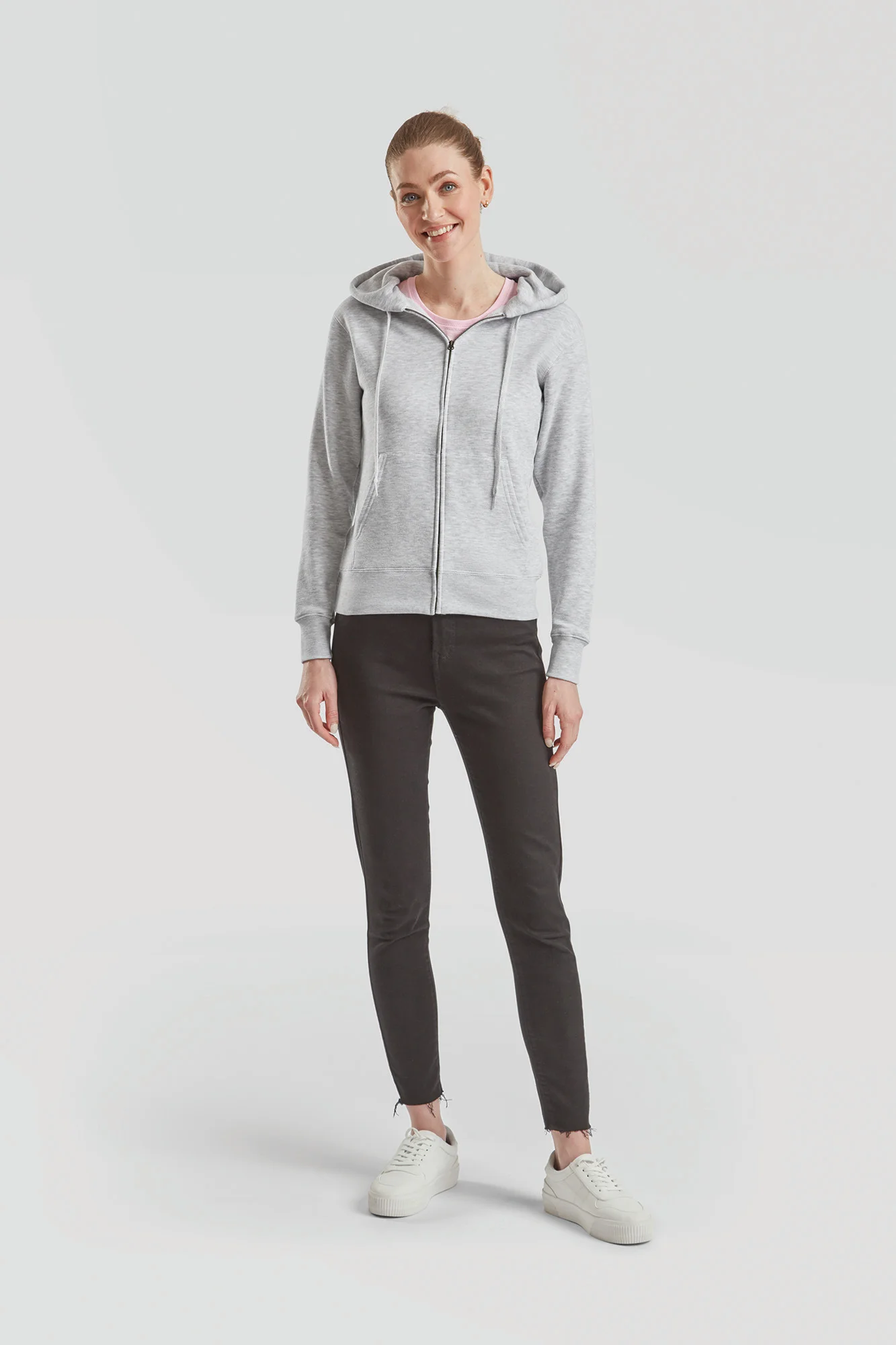 Fruit of the Loom Lady-fit Premium Hooded Sweat Jacket (62-118-0)