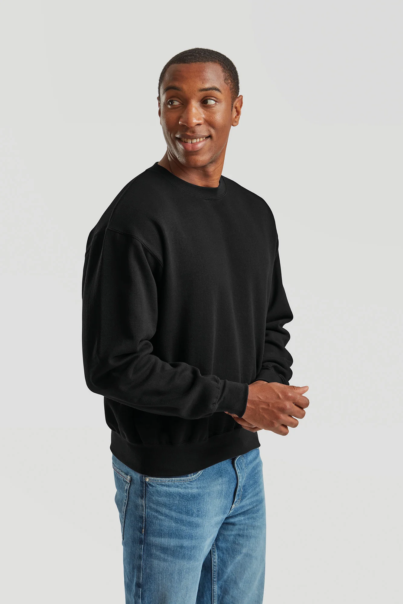 Fruit of the Loom Katoenen heren sweater met ronde hals