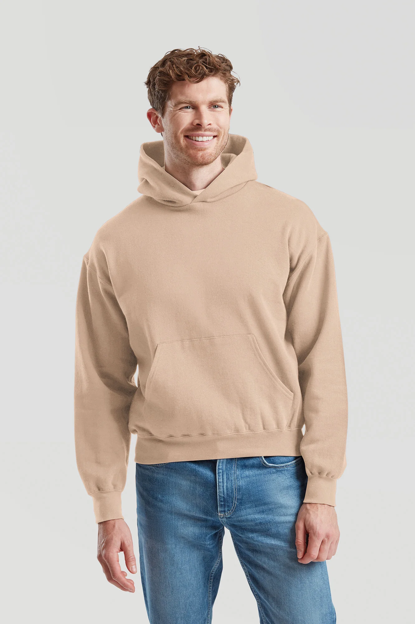 Fruit of the Loom Katoenen sweater met capuchon voor heren