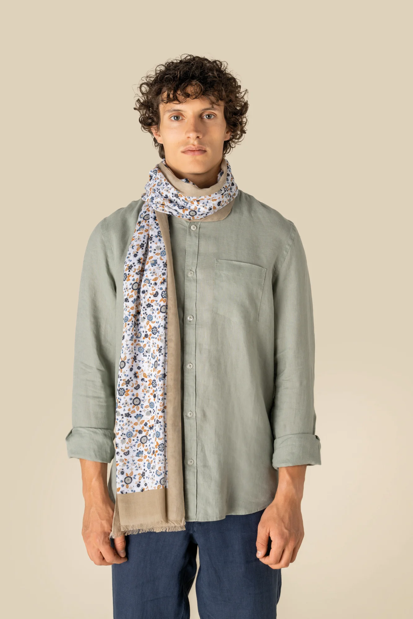 Spasso Uniseks tulbanddoek met bloemenmotief