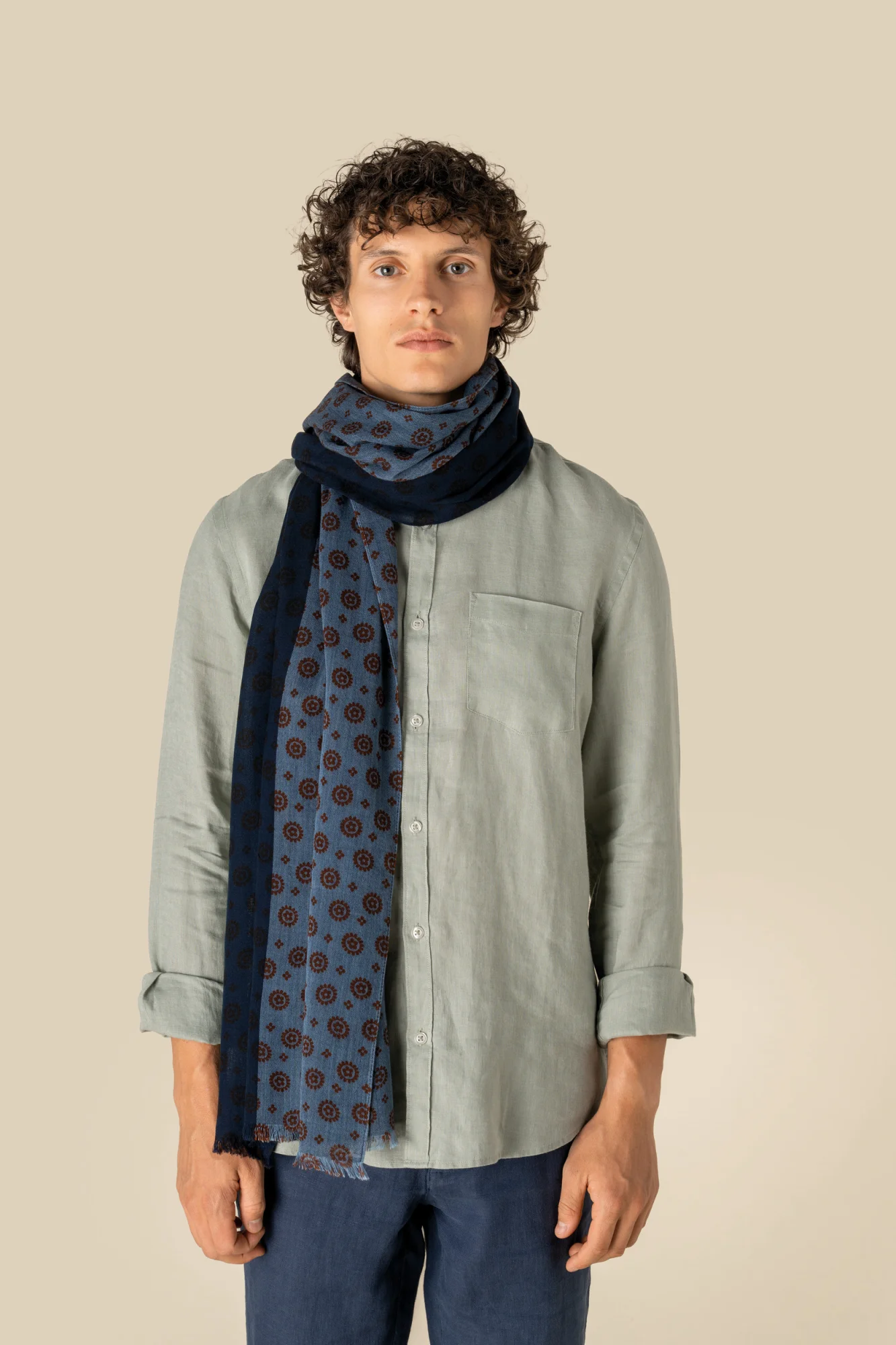 Spasso Uniseks tulbanddoek met bloemenmotief