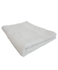 Organic bath sheet with printable border
