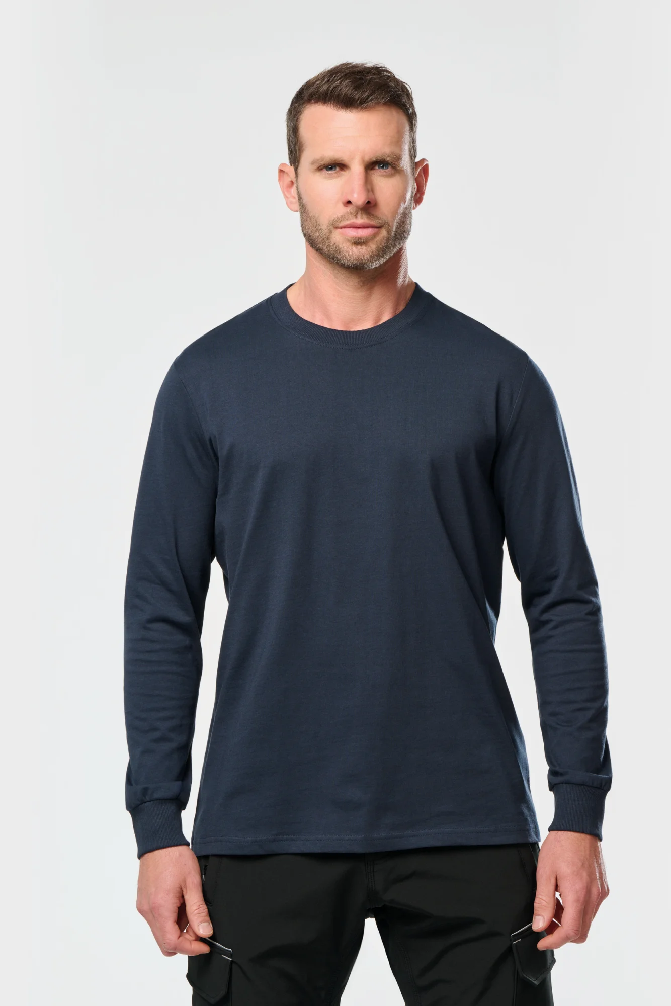 WK. Designed To Work Ecologisch uniseks T-shirt met lange mouwen