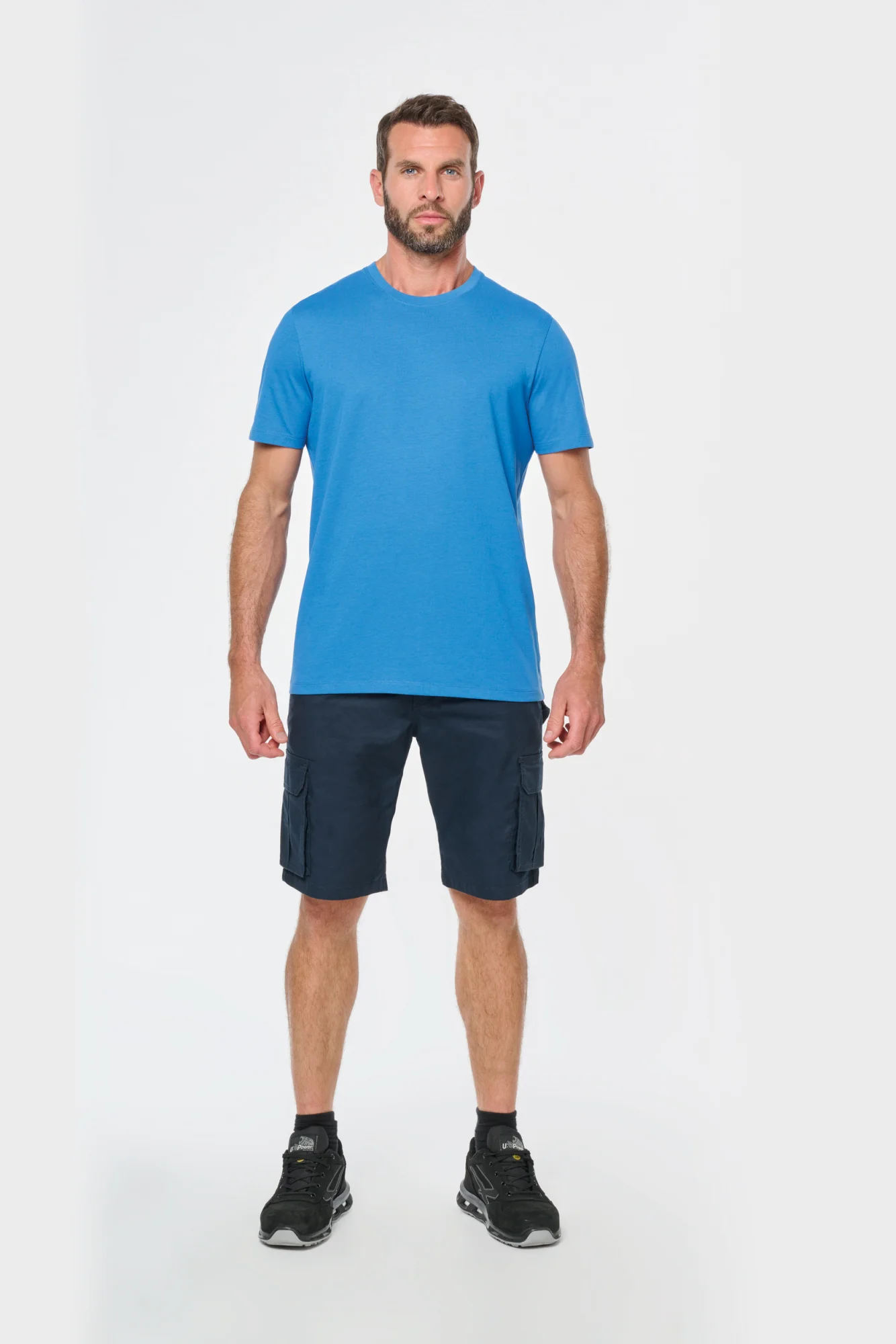 WK. Designed To Work Heren-T-shirt met antibacteriële behandeling