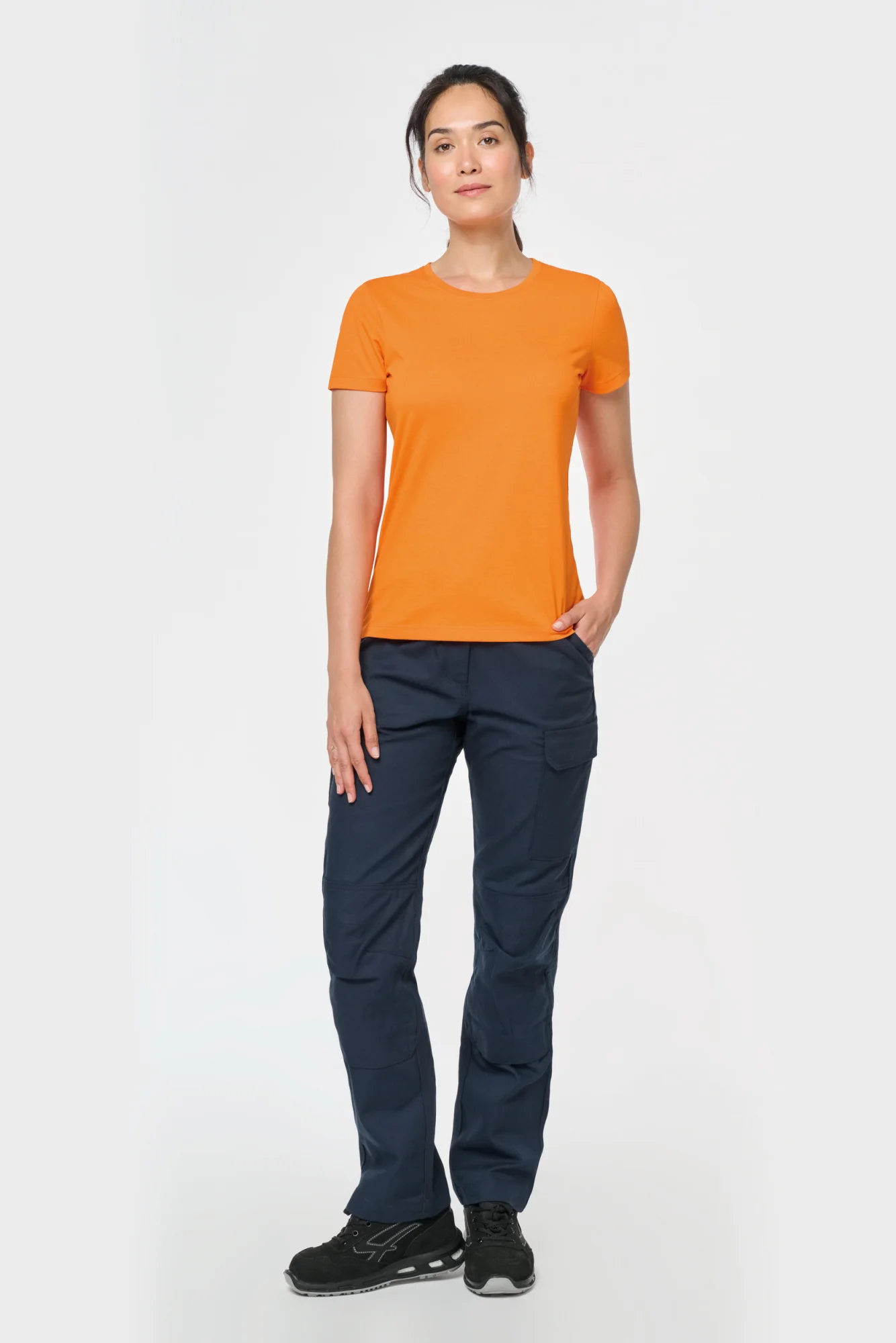 WK. Designed To Work Dames-T-shirt met antibacteriële behandeling