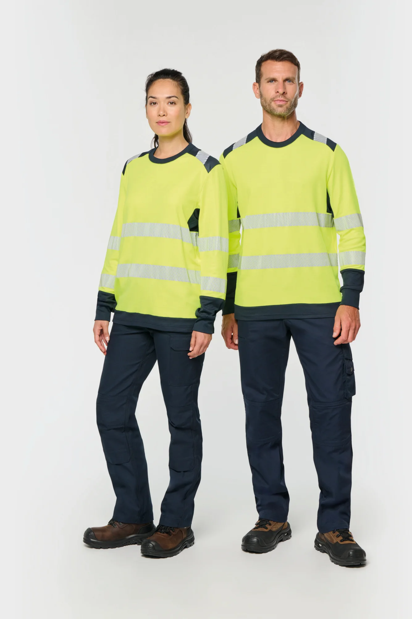 WK. Designed To Work Gerecycled veiligheids-T-shirt lange mouwen