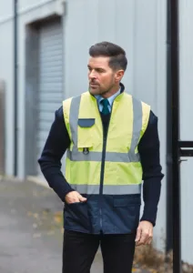 Yoko Gewatteerde veiligheidsbodywarmer