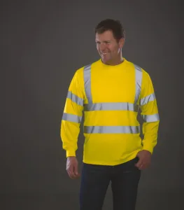 Yoko Hi-Vis T-shirt lange mouwen
