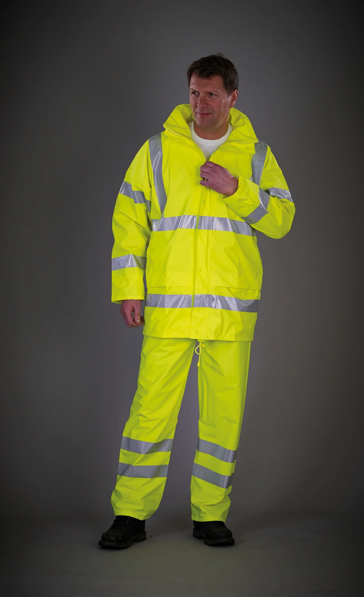 Yoko Ademende regenjasj Hi-Vis Soft Flex